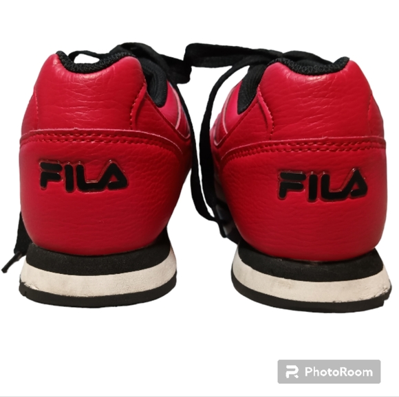 FILA Tennis Shoes, Red with Black Lace's. Lots of Life Left in these Babies! EUC - Picture 12 of 13